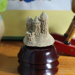Vintage Resin Medieval Castle Mini Figurine